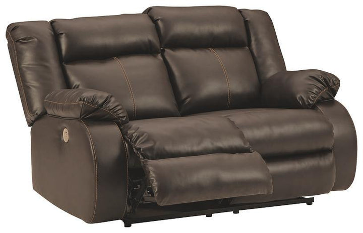 Denoron Power Reclining Loveseat 5350574 Chocolate Contemporary Motion Upholstery By AFI - sofafair.com