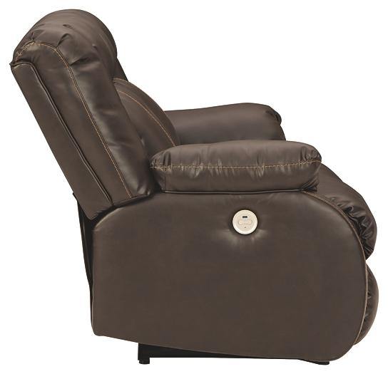 Denoron Power Reclining Loveseat 5350574 Chocolate Contemporary Motion Upholstery By AFI - sofafair.com