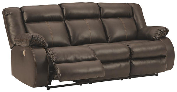 Denoron Power Reclining Sofa 5350587 Chocolate Contemporary Motion Upholstery By AFI - sofafair.com