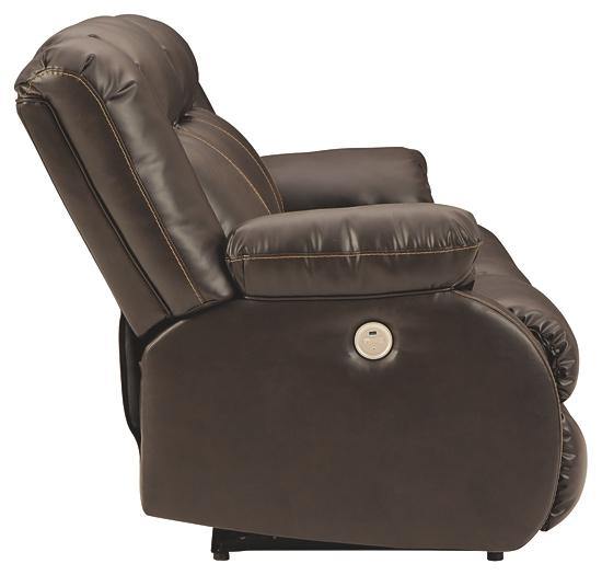 Denoron Power Reclining Sofa 5350587 Chocolate Contemporary Motion Upholstery By AFI - sofafair.com