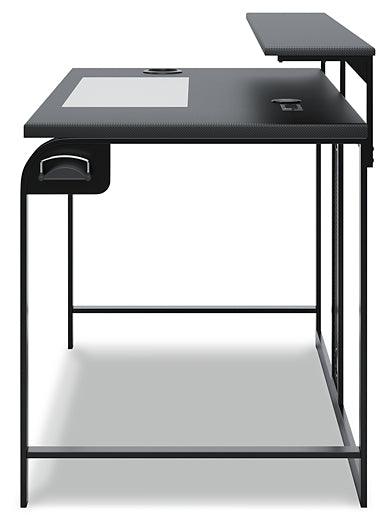 Lynxtyn 48" Home Office Desk H400-110 Black/Gray Contemporary Desks By Ashley - sofafair.com