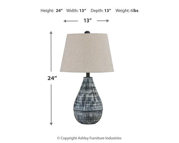 Erivell Table Lamp (Set of 2) L204494 White Casual Table Lamp Pair By AFI - sofafair.com