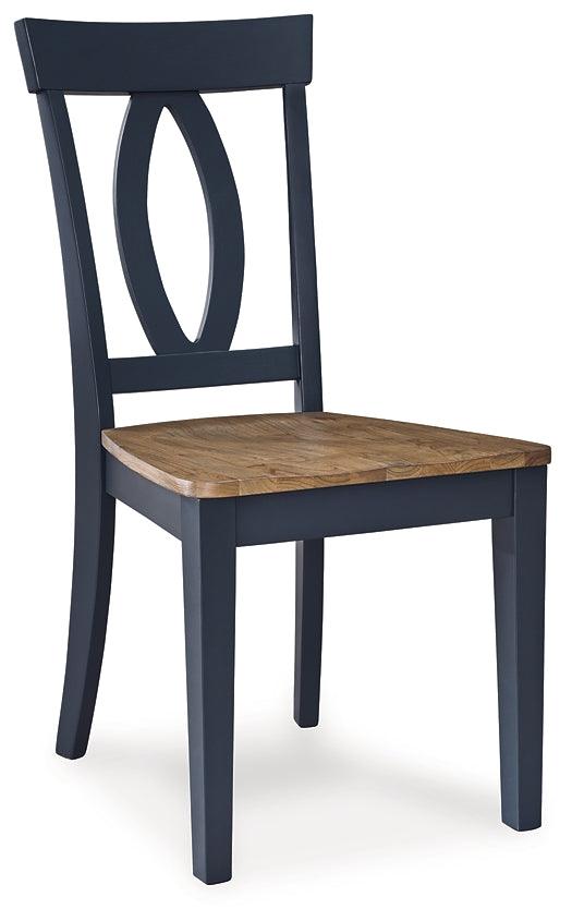 D502-01 Blue Casual Landocken Dining Chair By Ashley - sofafair.com