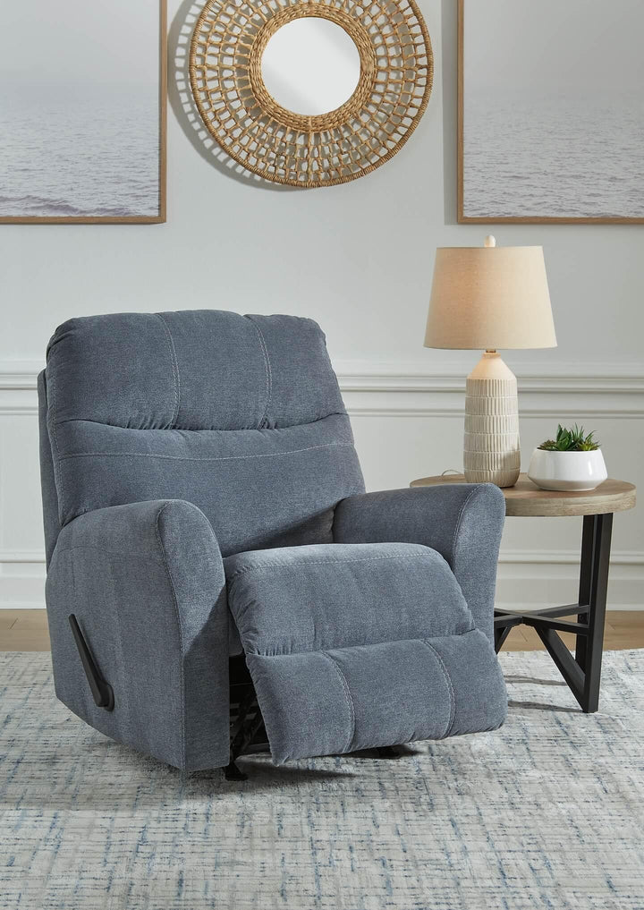 Marleton Recliner 5530325 Blue Contemporary Motion Upholstery By Ashley - sofafair.com