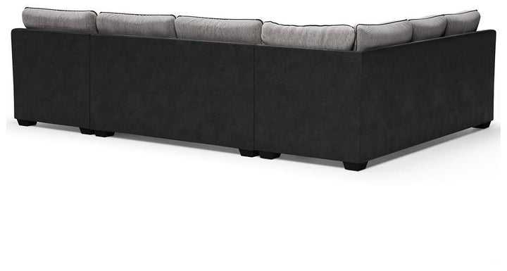 Bilgray 3Piece Sectional 55003S2 Pewter Contemporary Stationary Sectionals By AFI - sofafair.com