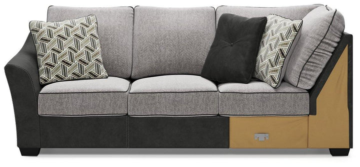 Bilgray 3Piece Sectional 55003S2 Pewter Contemporary Stationary Sectionals By AFI - sofafair.com