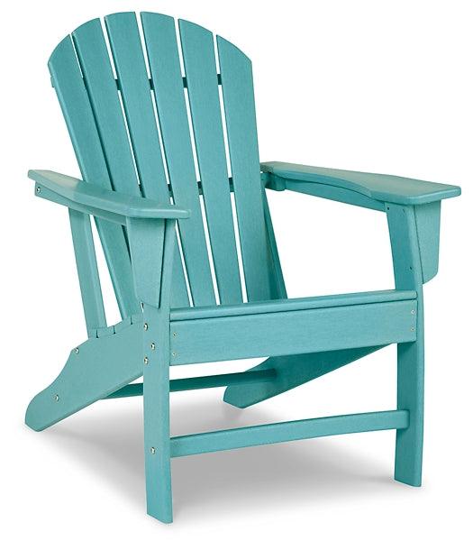 Sundown Treasure Adirondack Chair with End Table P012P1 Blue Contemporary Outdoor Package By Ashley - sofafair.com