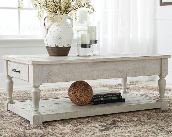 Shawnalore Coffee Table and 2 End Tables T782T1 White Casual Occasional Table Package By Ashley - sofafair.com