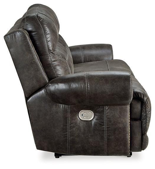 Grearview Power Reclining Sofa 6500547 Brown/Beige Contemporary Motion Upholstery By Ashley - sofafair.com
