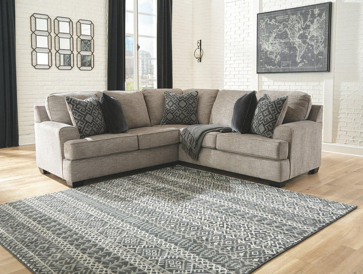 Bovarian 2Piece Sectional 56103S1 Stone Casual Stationary Sectionals By AFI - sofafair.com