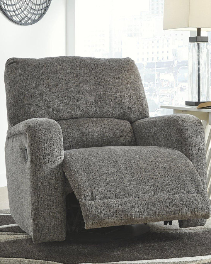 Wittlich Swivel Glider Recliner 5690161 Slate Contemporary Motion Recliners - Free Standing By AFI - sofafair.com