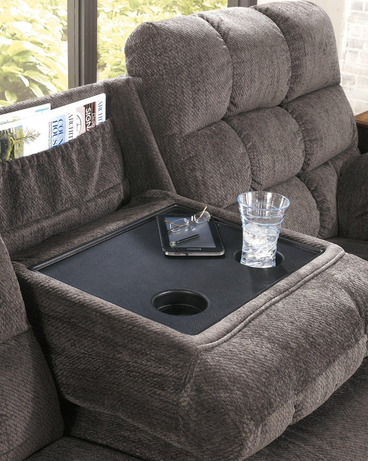 Acieona 3Piece Reclining Sectional 58300S1 Slate Contemporary Motion Sectionals By AFI - sofafair.com
