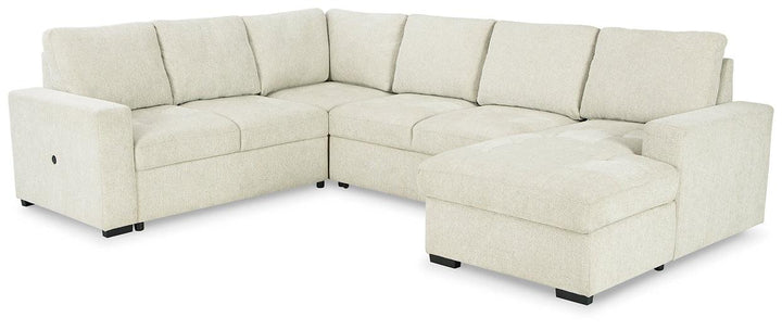 Millcoe 3-Piece Sectional with Pop Up Bed 26605S1 Black/Gray Contemporary Stationary Sectionals By AFI - sofafair.com