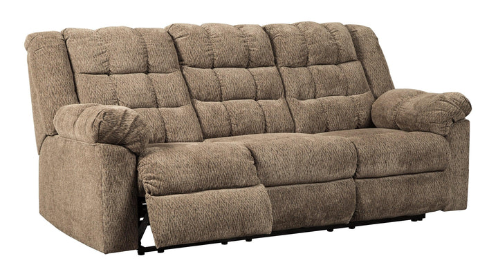 Workhorse Reclining Sofa and Loveseat 58401U1 Cocoa Contemporary Motion Upholstery Package By AFI - sofafair.com