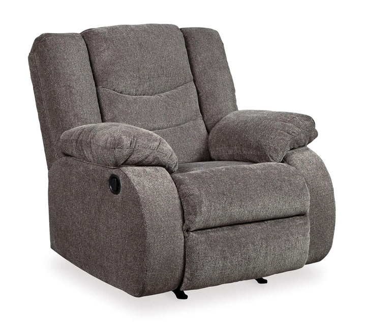 Tulen Recliner 9860625 Black/Gray Contemporary Motion Upholstery By Ashley - sofafair.com