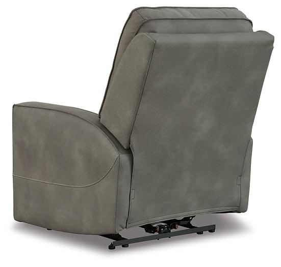 Next-Gen Durapella Power Recliner 4510206 Black/Gray Contemporary Motion Recliners - Free Standing By Ashley - sofafair.com