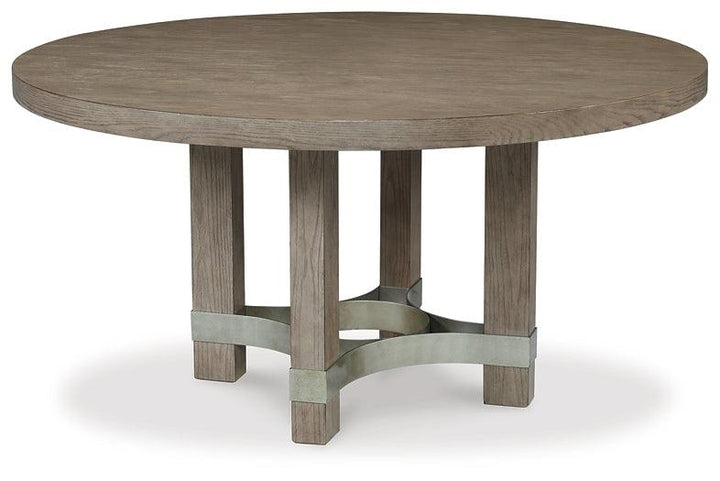 Chrestner Dining Table D983-50 Black/Gray Contemporary Casual Tables By Ashley - sofafair.com
