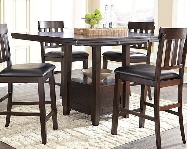 Haddigan Counter Height Dining Extension Table D596-42 Brown/Beige Casual Formal Tables By Ashley - sofafair.com