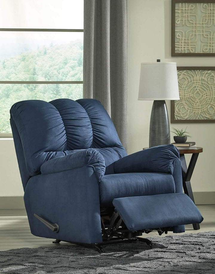 Darcy Recliner 7500725 Blue Contemporary Stationary Upholstery By Ashley - sofafair.com