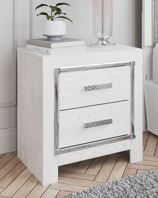 B2640-92 White Contemporary Altyra Nightstand By Ashley - sofafair.com
