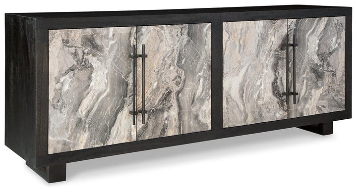 A4000534 Black/Gray Contemporary Lakenwood Accent Cabinet By Ashley - sofafair.com