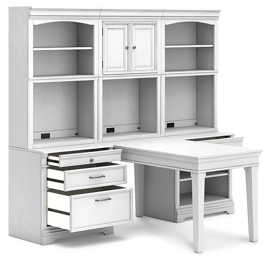 Kanwyn Bookcase H777H4 White Traditional Home Office Storage By Ashley - sofafair.com