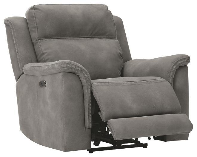 NextGen DuraPella Power Recliner 5930113 Slate Contemporary Motion Upholstery By AFI - sofafair.com