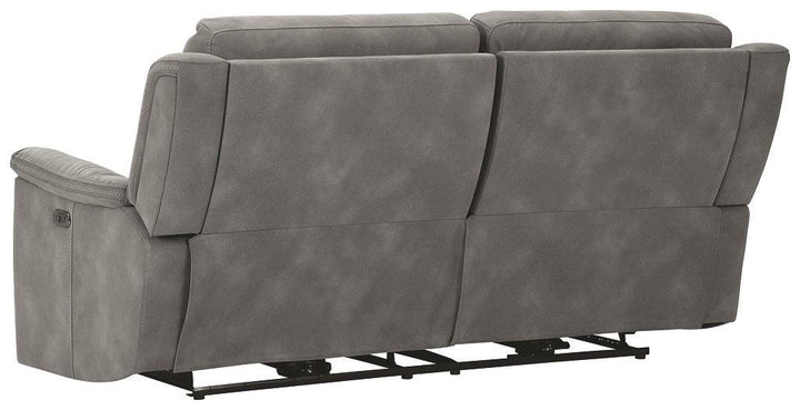 NextGen DuraPella Power Reclining Sofa 5930147 Slate Contemporary Motion Upholstery By AFI - sofafair.com