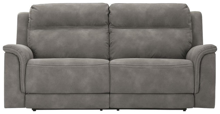 NextGen DuraPella Power Reclining Sofa 5930147 Slate Contemporary Motion Upholstery By AFI - sofafair.com