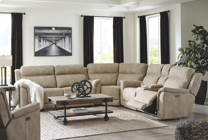 NextGen DuraPella 3Piece Power Reclining Sectional 59302S1 Sand Contemporary Motion Sectionals By AFI - sofafair.com