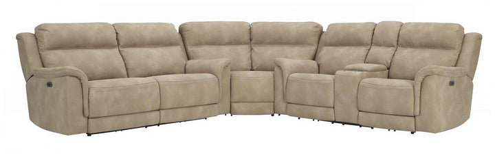 NextGen DuraPella 3Piece Power Reclining Sectional 59302S1 Sand Contemporary Motion Sectionals By AFI - sofafair.com