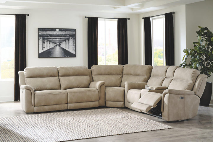 NextGen DuraPella 3Piece Power Reclining Sectional 59302S1 Sand Contemporary Motion Sectionals By AFI - sofafair.com