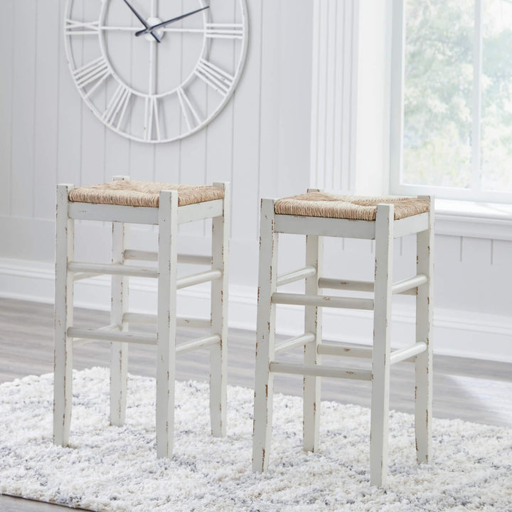 Mirimyn Bar Height Bar Stool D508-230 White Casual Barstools By Ashley - sofafair.com