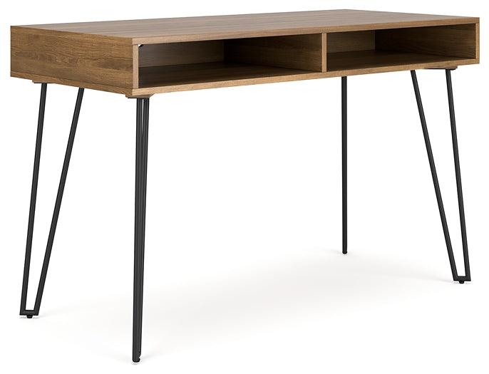 Strumford Home Office Desk H449-14 Black/Gray Contemporary Desks By Ashley - sofafair.com