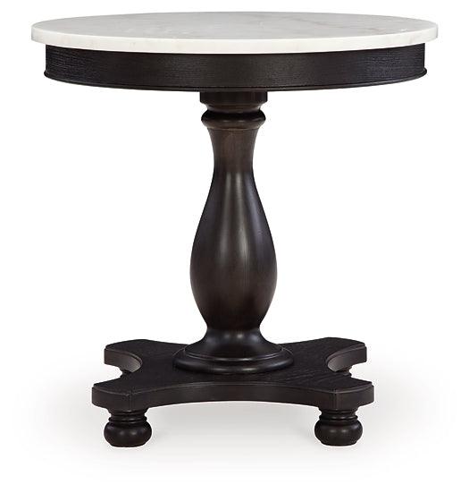 Henridge Accent Table A4000565 White Traditional End Table By AFI - sofafair.com