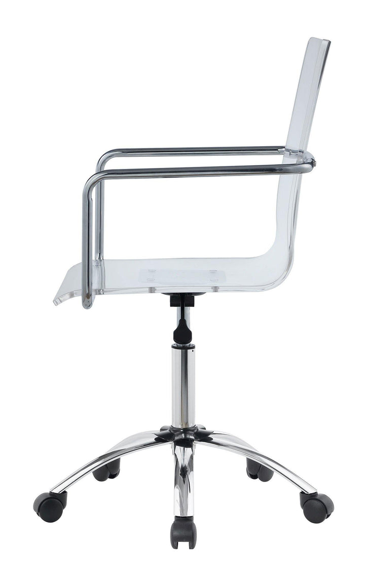 Amaturo 801436 Clear acrylic Contemporary office chair By coaster - sofafair.com