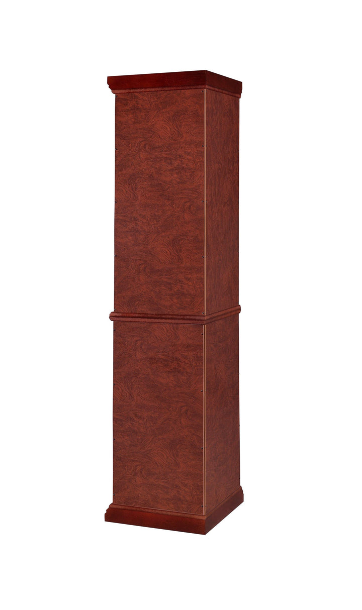 3393 Traditional Traditional medium brown curio cabinet By coaster - sofafair.com