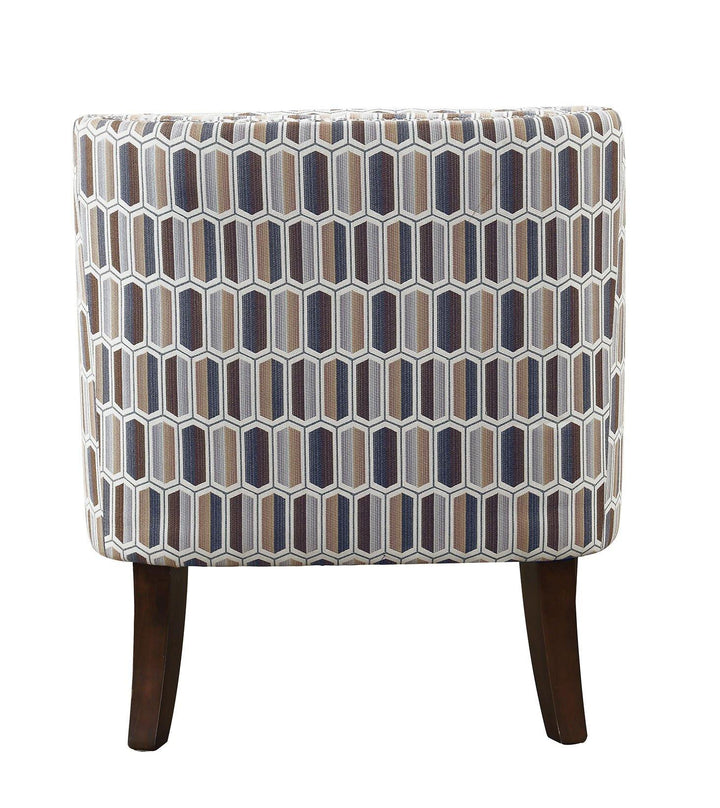 506403 Wood grain Gideon transitional geometric accent chair By coaster - sofafair.com