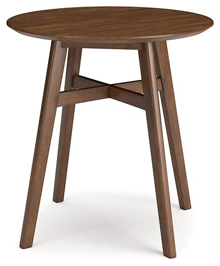 Lyncott Counter Height Dining Table D615-13 Brown/Beige Contemporary Counter Height Table By Ashley - sofafair.com