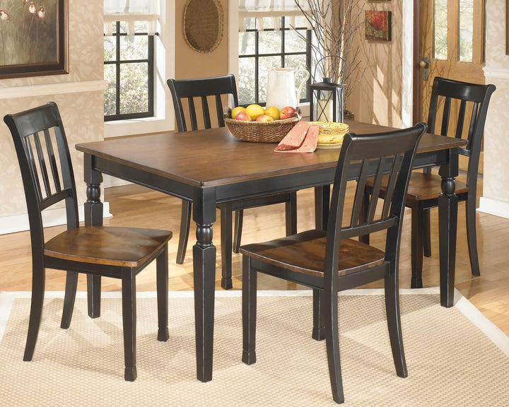 Owingsville Dining Table D580-25 Black/Gray Casual Casual Tables By Ashley - sofafair.com