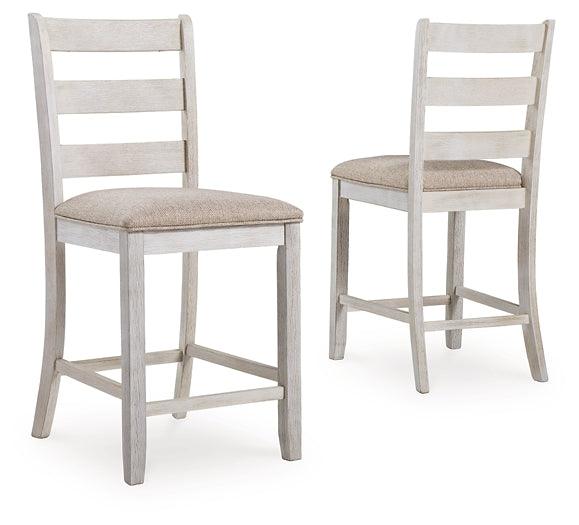 Skempton Counter Height Bar Stool (Set of 2) D394-124X2 White Casual Barstool By Ashley - sofafair.com