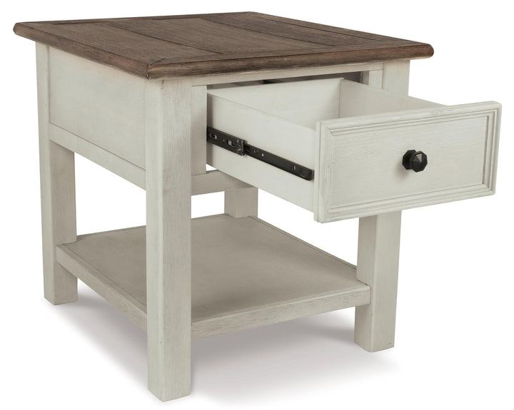 Bolanburg End Table T637-3 White Casual Motion Occasionals By Ashley - sofafair.com