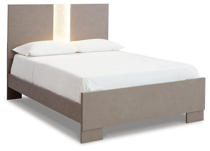 Surancha Queen Panel Bed B1145B2 Black/Gray Contemporary Master Beds By AFI - sofafair.com