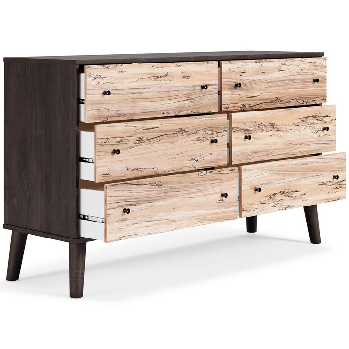 Piperton Dresser EB5514-231 Black/Gray Contemporary Youth Bed Cases By AFI - sofafair.com