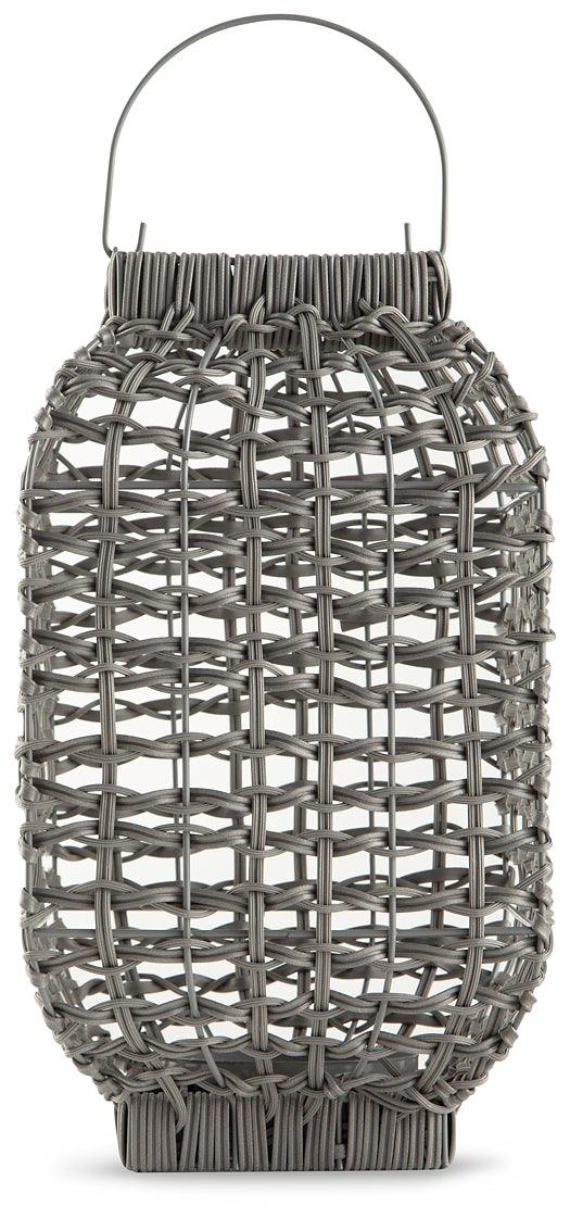 Evonne Lantern A2000566 Black/Gray Casual Candle Holder By Ashley - sofafair.com