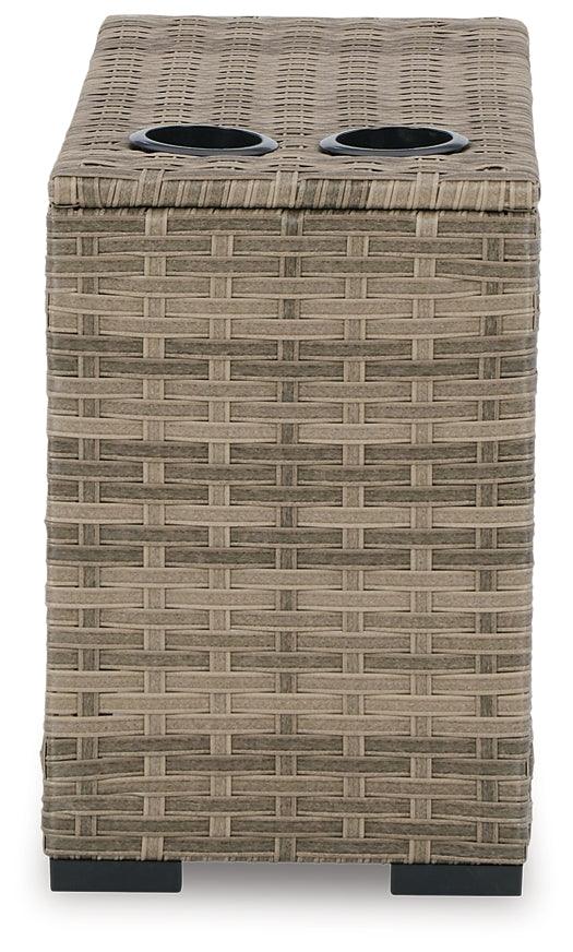 Calworth Outdoor Console P458-853 Brown/Beige Contemporary Outdoor Sectionals By Ashley - sofafair.com