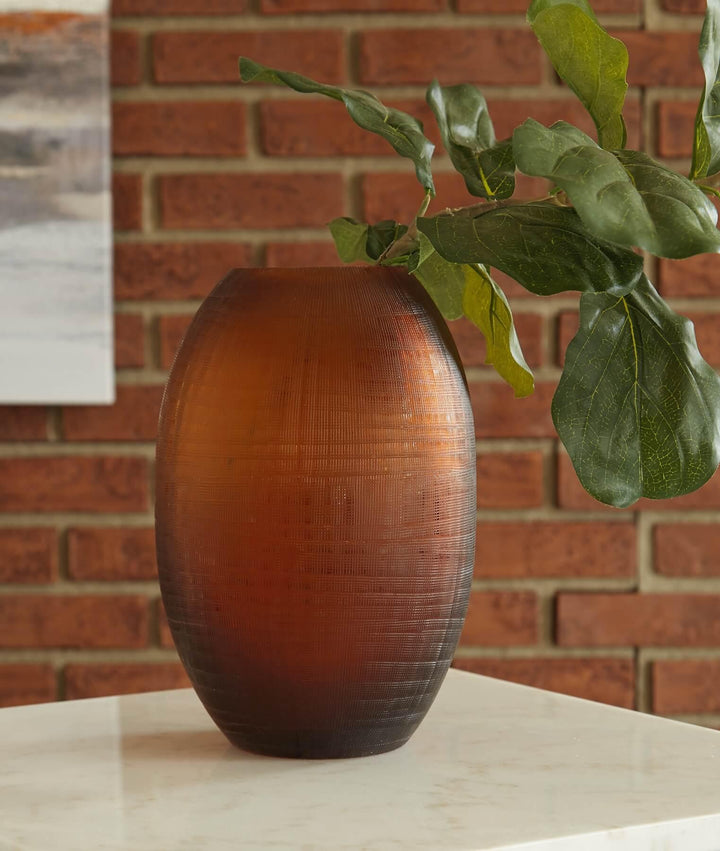 A2900002 Brown/Beige Contemporary Embersen Vase (Set of 2) By AFI - sofafair.com