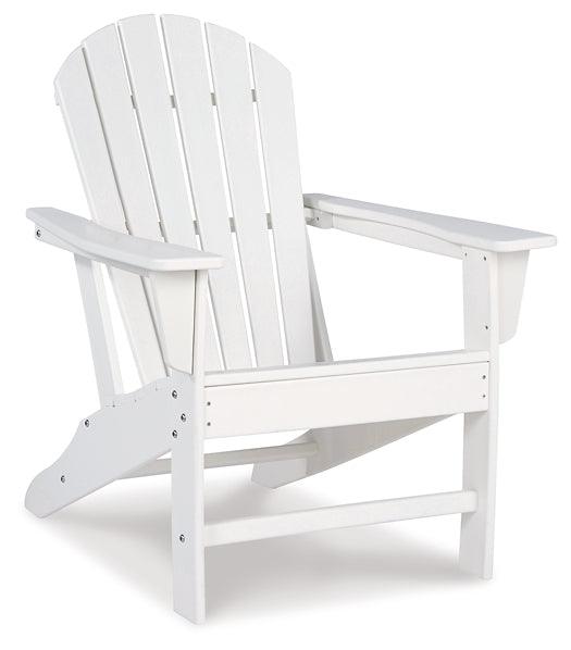 Sundown Treasure Adirondack Chair with End Table P011P1 White Contemporary Outdoor Package By Ashley - sofafair.com