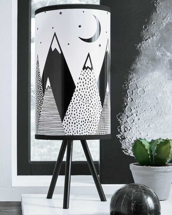 Manu Table Lamp L857834 Black/Gray Casual Table Lamp Youth By Ashley - sofafair.com