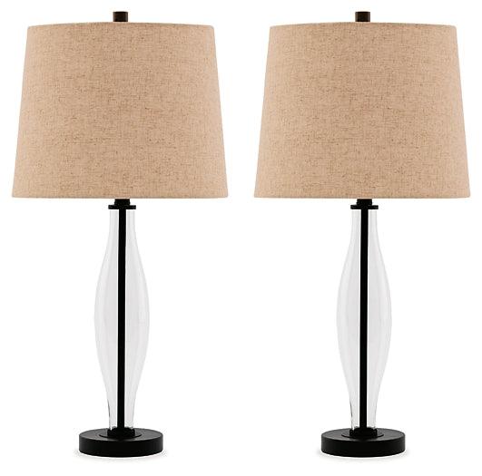 Travisburg Table Lamp (Set of 2) L430814 Transparent Casual Table Lamp Pair By Ashley - sofafair.com